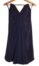 Zimmermann silk draped indigo sleeveless boned mini dress sz 0 US4 AU8 nwt