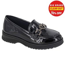 Cipriata Sina Womens Desginer Fashion Casual Patient Loafer Black