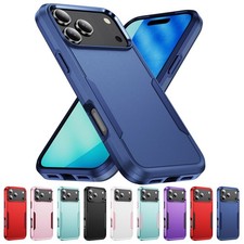 For iPhone 18 Pro Max Air 17 16 15 14 13 12 11 Shockproof Heavy Duty Hybrid Case