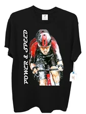 Professional  Cyclists Power And Speed Tshirt Sport Cycling