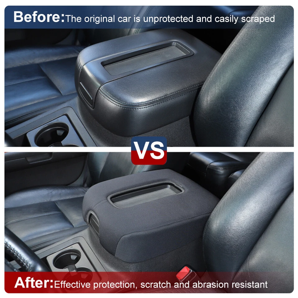 Tapa reposabrazos cojín almohadilla cubierta de tela protectora para Silverado/Tahoe/Suburban 2007-13 Foto 4 de 4