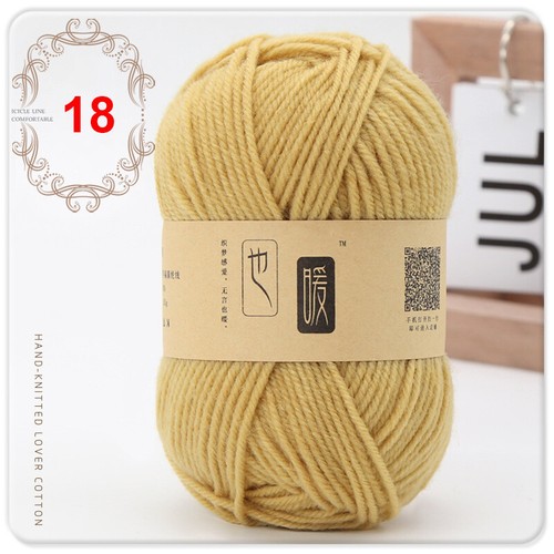1Ball Soft Blended Yarn Hand Knitting 4ply Yarn For Scarf Sweater Hat Doll - Picture 38 of 77