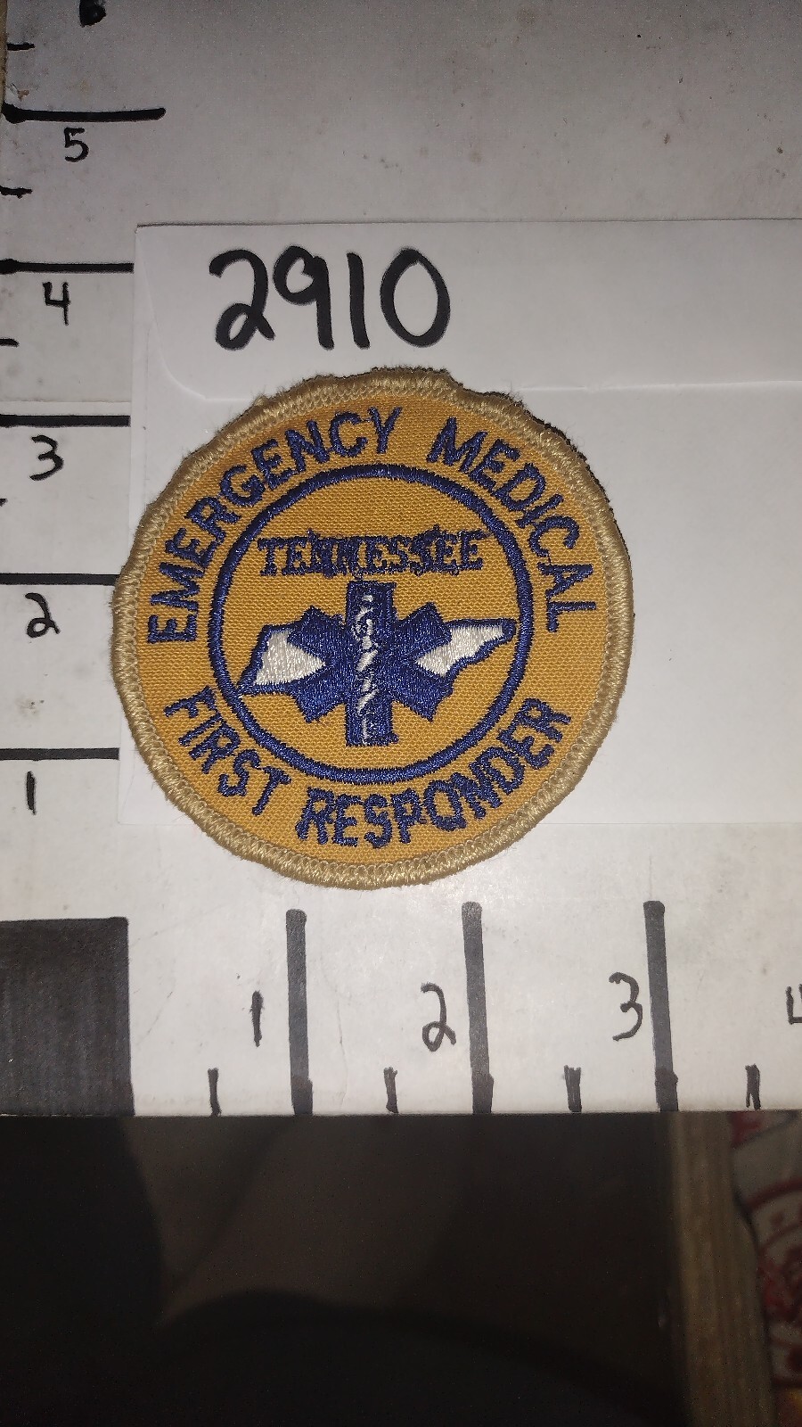 sew on patches vintage Emergency Medical Tennessee First Responder