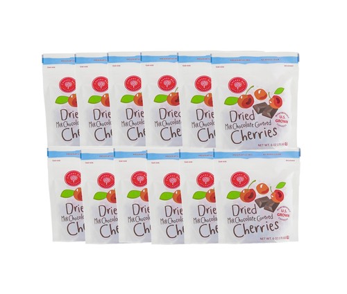 Cherry Bay Orchards (12 Pack) Milk Chocolate Covered Dried Cherries, 6 Oz. - Bild 1 von 2