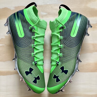 Under Armour Spotlight MC Green Chrome Football Cleats 3021419-302