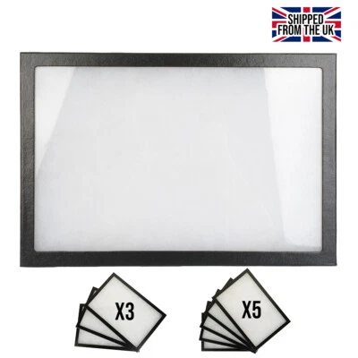 Riker Display Case - 150BK - 12"x 8"x 3/4" Collectables Display Mount Tray Box