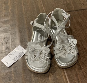 childrens silver sandals