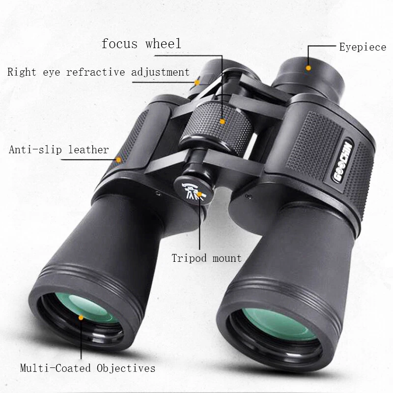 Outdoor 20x50 Powerful Binoculars Long Range Telescope Muti-Coated Day/Night New - Image 4 of 4