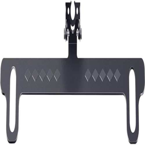No-Drill Adjustable Backup Camera License Plate Mount - Black