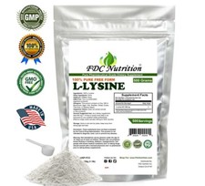 500g 1.1 lb  L-LYSINE HCL PURE POWDER US PHARMACEUTICAL GRADE KOSHER nonGMO