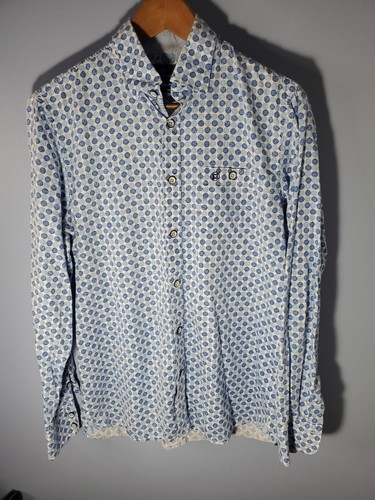 Fellows United Button Shirt Blue Men Size M