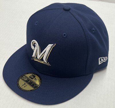 Size: 7 3/8 MILWAUKEE BREWERS LIGHT NAVY COOPERSTOWN AC BEW Size: 7 3/8 MILWAUKEE BREWERS LIGHT NAVY COOPERSTOWN AC BEW