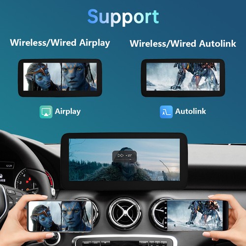 Pantalla táctil inalámbrica CarPlay RT para Benz A W176 C117 X117 GLA X156 B W246 10,25' - Imagen 7 de 15