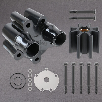 FASWORX MerCruiser Bravo Water Pump Pumpwater Impeller Repair Kit With Housing For Mercruiser 4.3 5.0 5.7 6.2 4.3L 5.0L 5.7L 46-807151A14, 46- 807151A7, 807151A14, 807151A7, Sierra 18-3150
