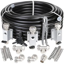 Hromee Compressed Air Piping System with 3/4 inch x 100 feet HDPE Tubing and ...
