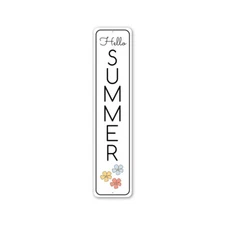 Hello Summer Metal Sign