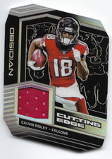 2019 Panini Obsidian Football Card, GAME WORN MATERIAL #10/100, Calvin Ridley