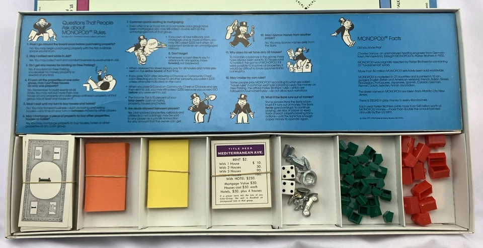 Juego Monopoly 1975 de Parker Brothers completo en muy buen estado envío gratuito Foto 3 de 4
