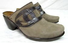 Naot women's size 6 women's suede clogs slip on brown