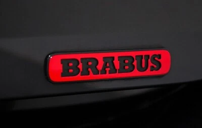 Logotipo Brabus inscripción emblema pegatina portón trasero para Smart 451 453 rojo