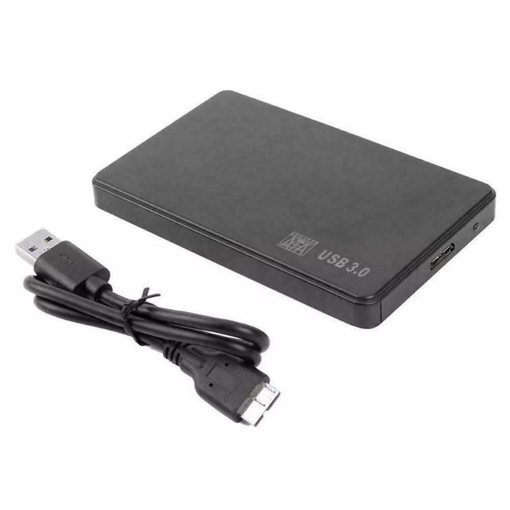 Hard Drive Enclosure USB 3.0 SATA 2.5 Inch HDD SSD Black