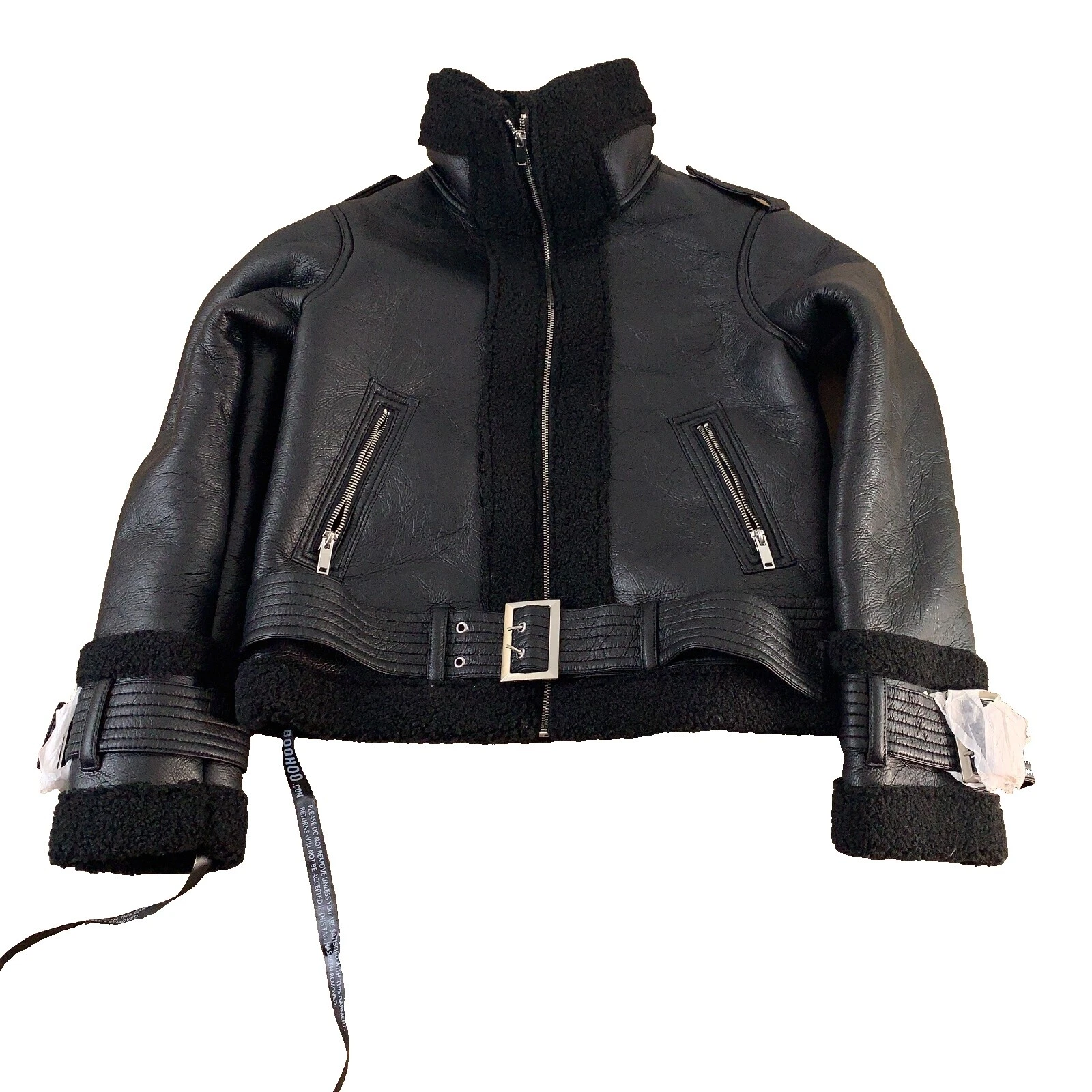 Boohoo Motocicleta Casacos, jaquetas e Coletes para mulheres