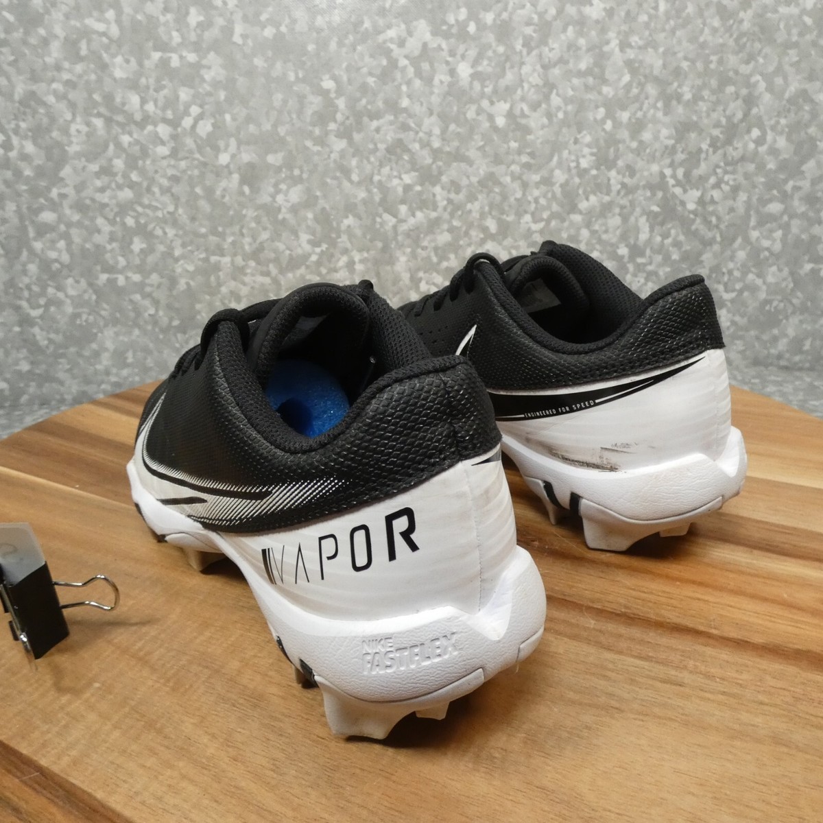 Nike Boys Vapor Edge 4 Shoes Boys 6Y Black White Football Nike Boys Vapor Edge 4 Shoes Boys 6Y Black White Football