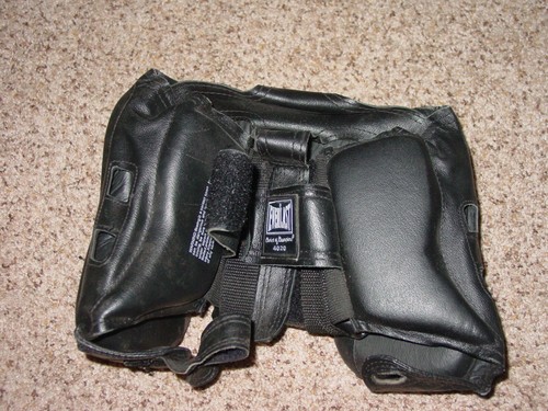 Everlast Leather Open-face 4020 Black Headgear/Headguard - Picture 5 of 5