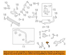 TOYOTA OEM 07-23 C-HR Cooling Engine Oil Cooler-Oil Cooler Bolt 9167180820