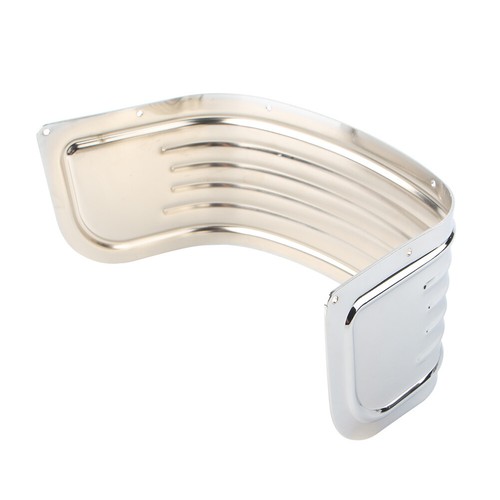 Ribbed Front Fender Trim Skirt Chrome for Harley Touring Street Road Glide King - Picture 13 of 14