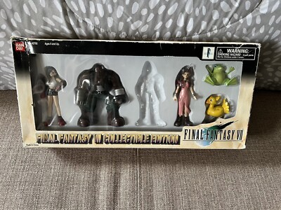 1998 Bandai Final Fantasy VII Collectible Edition 5 Figure Pack Vintage