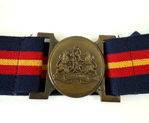 Polo Ralph Lauren Kids Belt Classic Blue Red Yellow Size 6X - Picture 2 of 5