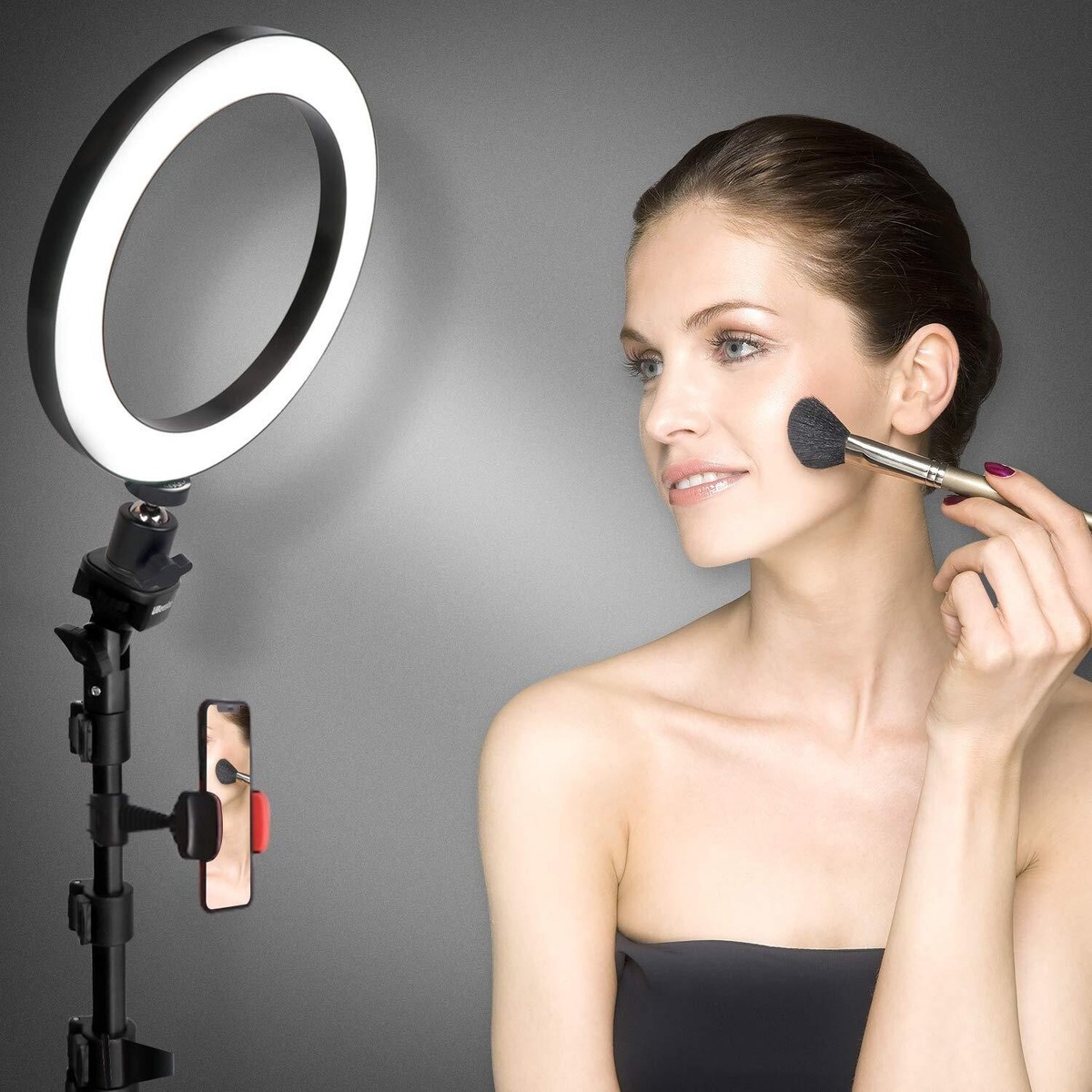 UBeesize Selfie Ring Light 8” with Tripod Stand for Phone
