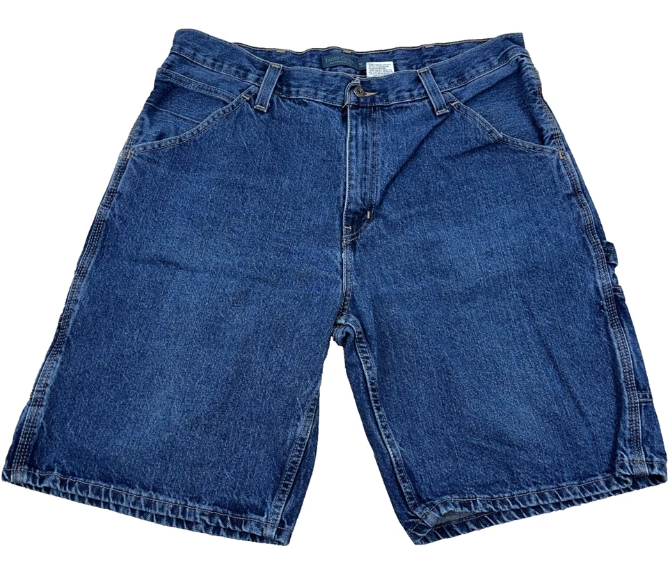 Vintage Faded Glory Shorts Men 36 Carpenter Jorts Baggy Skater Y2K Cyber Work B8 - Image 2 of 4