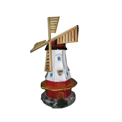 Motorrad Windrad Garten-Deko - 80cm Metall-Skulptur Mit Beweglichen Rädern