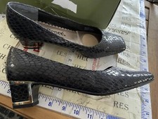 J. Renee Malika Snake Print Pumps, Women's Size 6.5 M Black