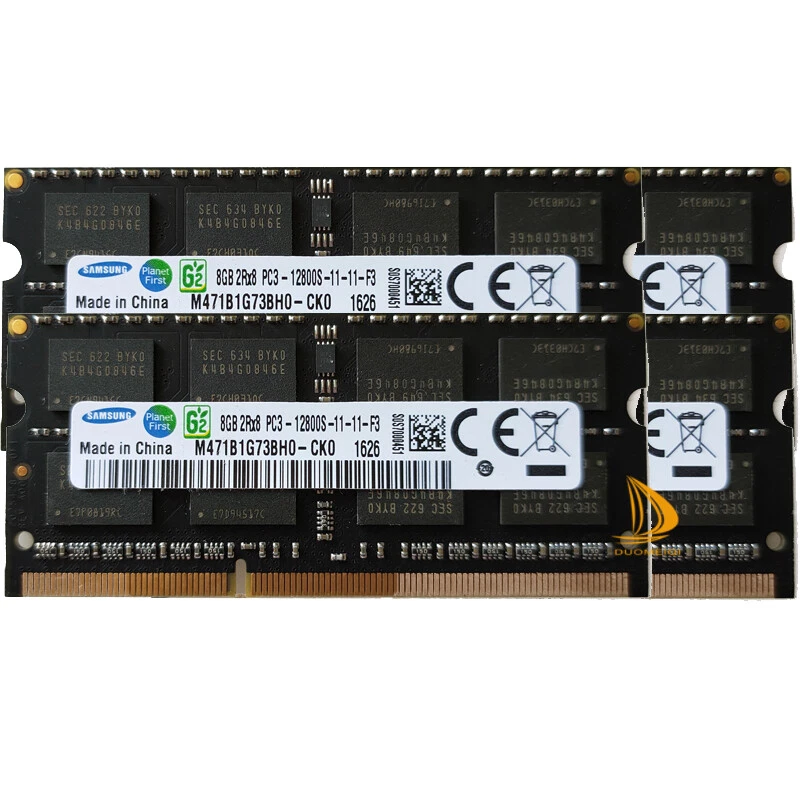 Samsung 4x 8GB 2RX8 DDR3 1600MHz PC3-12800S 204PIN SODIMM Laptop RAM Memory - Image 2 of 4