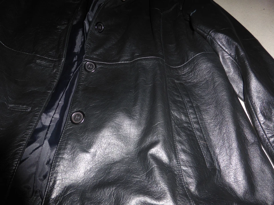 CHAQUETA BOMBER WILSONS CUERO NEGRA ABOTONADA TALLA 2X MUJER RN 69426 Foto 2 de 4