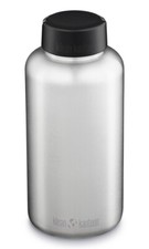 2022 Design Klean Kanteen WIDE bottle 1900ml with loop cap - Brushed Stainless