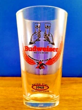 Budweiser Retro 1948 Pint Beer Glass Cup Bar Barware Anheuser Busch Collector's