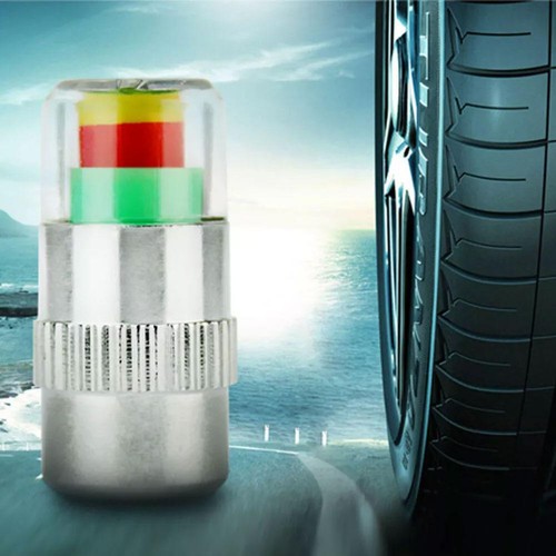 4 Pcs Car Auto Tire Monitor Valve Dust Cap Pressure Indicator Sensor Eye UK - Picture 8 of 13