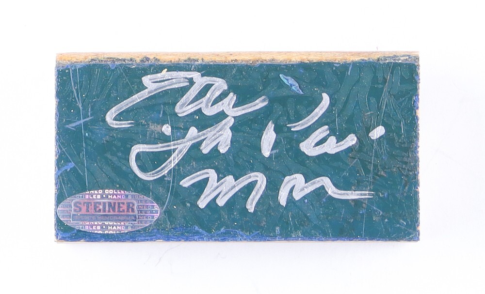 Earl Monroe Autographed Signed New York Knicks Earl "The Pearl" Monroe 1.5x3 Wood Floor Piece (Beckett) 