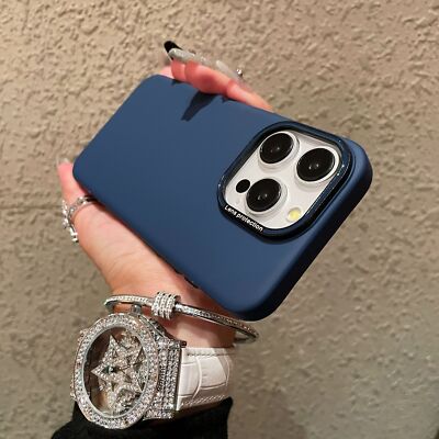 Simple Solid Color Maillard Suitable For 14 Phone Case