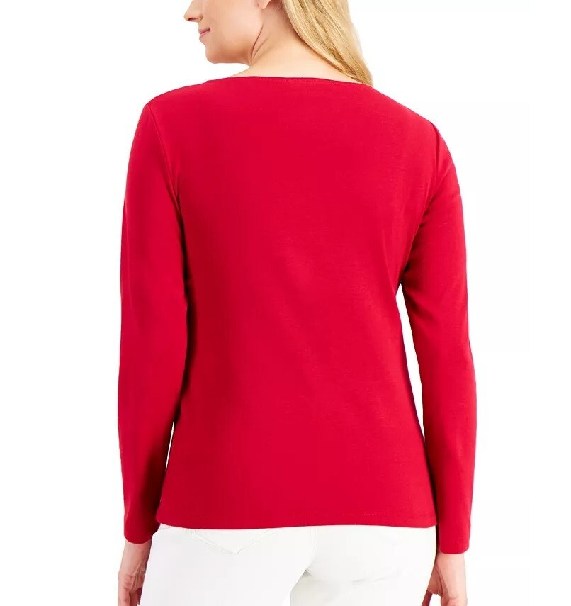 KAREN SCOTT トップス Karen Scott Women's Plus Size Scoop Neck Short Sleeve Tops, | eBay