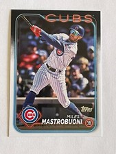 2024 TOPPS MILES MASTROBUONI #489 3B CHICAGO CUBS BASEBALL CARD
