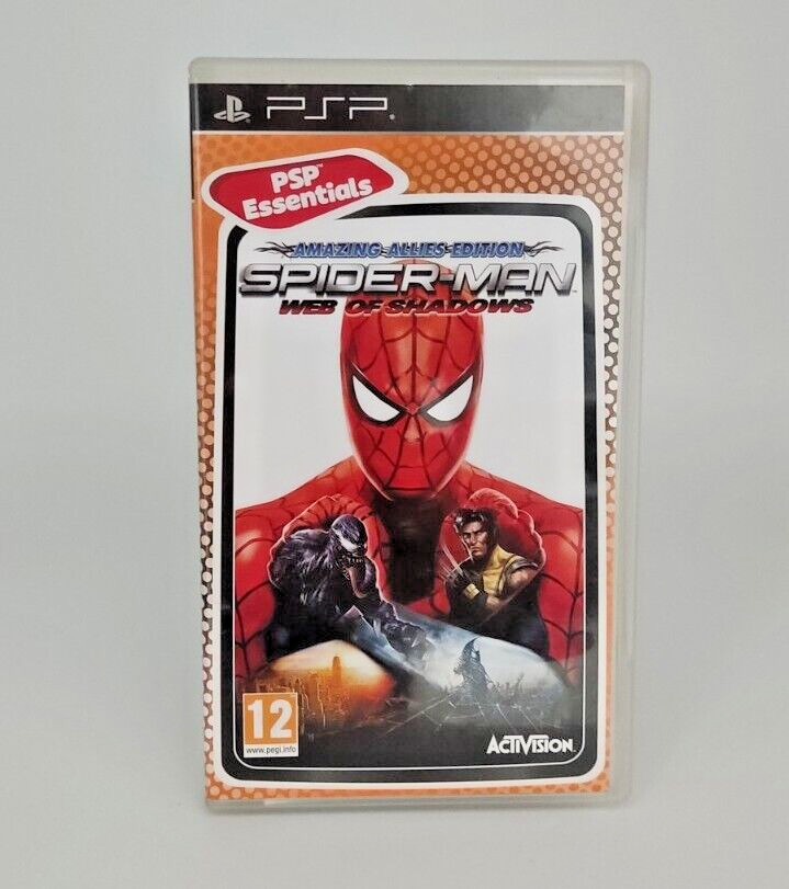 Spider-Man Web of Shadows Amazing Allies Spiderman REGION FREE Sony PSP  English 