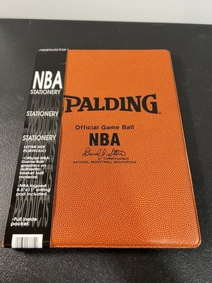 NBA Official Game Ball Stationary Spalding Basketball Cover Notebook