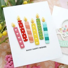 Scrapbooking Die-Cuts, Happy Birthday Ballon Metal Cutting Dies for Card Making,