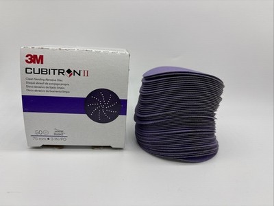 3M Cubitron II 31484 Sanding Abrasive Discs, 3 in Dia, 400+ Grit, 50 Discs