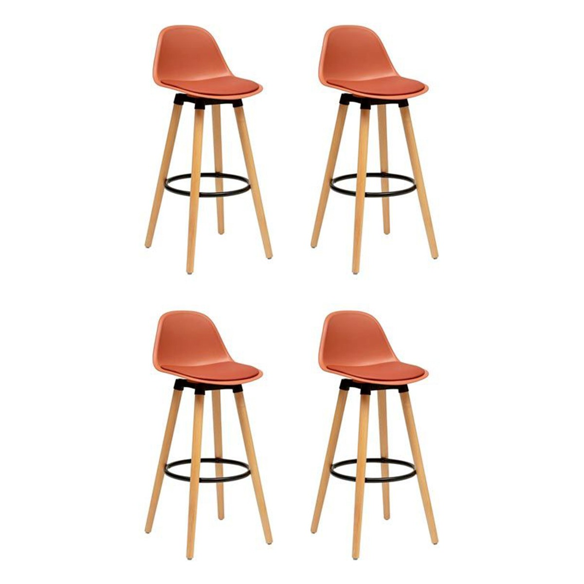 Tabourets de bar Maxon terracotta de 91cm pour des apéritifs conviviaux en famille
